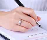 0.5ct Round Cut Diamond Engagement Ring 18k White Gold Finish Solitaire Promise