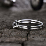 1ct Engagement Ring Marquise Cut Diamond Bridal Set Design 14k White Gold Finish