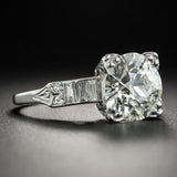 1ct Round Cut Diamond Unique New Solitaire Engagement Ring 14k White Gold Finish