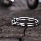 1ct Marquise Cut Diamond Engagement Ring 14k White Gold Finish Curved Bridal Set