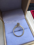 0.5ct Marquise Simulated Diamond Solitaire Engagement Ring 14k YellowGold Plated