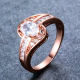 4.5ct Oval Cut VVS1 Diamond Engagement Ring 14k Rose Gold Over Classic Solitaire