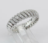 3ct Round Cut Diamond Unique Wedding Engagement Ring Band 14k White Gold Finish