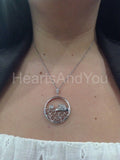 0.5ct Round Cut Moissanite Polar Bear Pendant 14k White Gold Plated NO CHAIN