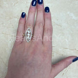 2.2ct Round Cut Moissanite Vintage-Inspired Cocktail Ring 14k Dual Gold Plated
