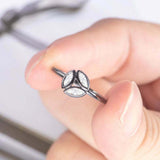 1.2ct Marquise Diamond Engagement Ring 3 Stone Leaf Design 14k White Gold Finish