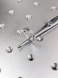 0.1ct Round Cut Moissanite Vintage-Inspired Wedding Band 14k White Gold Plated