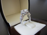 2ct Round Diamond Cross Vintage Solitaire Engagement Ring Solid 14k White Gold