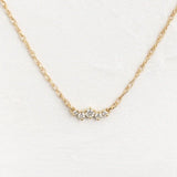 0.5ct Round Cut Moissanite Cluster Pendant 14k Yellow Gold Plated NO CHAIN
