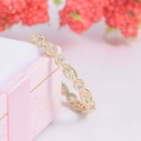 1.2ct Round Cut VVS1 Diamond Wedding Band Milgrain Eternity 14k Yellow Gold Over