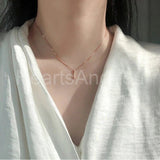 0.2ct Round Cut Moissanite Vertical Bar Pendant 14k White Gold Plated NO CHAIN