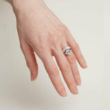 2.5ct Emerald Cut Diamond Tiara Curve Bridal Set Band Ring 14k White Gold Finish