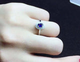 2.35ct Engagement Ring Oval Cut Tanzanite Dual Halo Cluster 14k White Gold Over