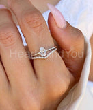 0.2ct Round Cut Moissanite Curved Women Wedding Band 14k White Gold Plated