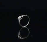 0.5ct Engagement Ring Round Cut Diamond Stylish Solitaire 14k White Gold Finish