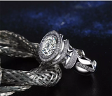 3ct Round Cut Diamond Engagement Ring 14k White Gold Finish Double Halo Cocktail