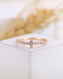 0.5ct Round Cut Moissanite Solitaire with Accents Ring 14k Yellow Gold Plated