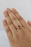 1ct Oval Cut Peach Morganite Bezel Set Solitaire Ring 14k Yellow Gold Finish