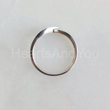0.2ct Round Cut Moissanite Infinity Women Engagement Ring 14k White Gold Plated
