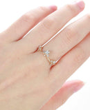 Curved Half Eternity Wedding Band 0.8ct Round Cut Diamond 14k Yellow Gold Finish