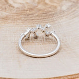 0.5ct Round Cut Moissanite Constellation Engagement Ring 14k White Gold Plated