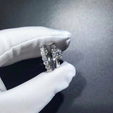 3ct Round Cut VVS1 Diamond Bridal Set Engagement Ring 14k White Gold Finish