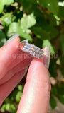 0.5ct Baguette Simulated Diamond Channel Set Wedding Band 14k White Gold Plated