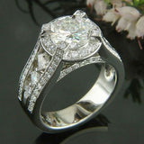 2ct Round Cut Diamond Solitaire Royal Look Engagement Ring 14k White Gold Finish