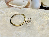 2.2ct Cushion Simulated Diamond Solitaire Engagement Ring 14k White Gold Plated