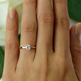 0.5ct Round Brilliant Cut Diamond Solitaire Engagement Ring 14k Rose Gold Finish
