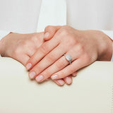 2ct Round Cut VVS1D Diamond Triple Halo Engagement Ring 14k White Gold Finish