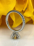 1.5ct Round Cut Diamond 6 Prong Solitaire Engagement Ring 14k White Gold Finish
