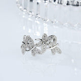 3Ct Round Cut Diamond Cute Dragonfly Gift Engagement Ring 14K White Gold Finish