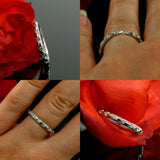 1ct Round Cut Diamond Eternity Wedding Propose Ring Band 14k White Gold Finish