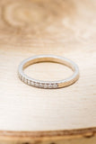 0.2ct Round Cut Moissanite Half Eternity Women Wedding Band 14k Rose Gold Plated