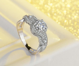 3Ct Round Cut Diamond Milgrain Vintage Halo Engagement Ring 14K Rose Gold Finish