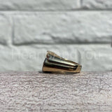 0.5ct Round Cut Moissanite Crescent Women Engagement Ring 14k Yellow Gold Plated