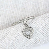 1.5ct Round Cut Diamond Engagement Ring Stylish Tear Drop 14k White Gold Finish