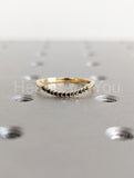 0.2ct Round Black Simulated Diamond Half Eternity Curved Band 14k Gold Plated