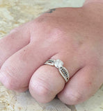 2.3ct Engagement Ring Round Cut Diamond Solitaire with Accent 14k Rose Gold Over