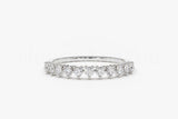 0.4ct Round Cut Moissanite Anniversary Women Wedding Band 14k Yellow Gold Plated