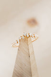 0.2ct Round Cut Moissanite Cluster Women Wedding Band 14k Rose Gold Plated