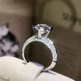 1.8ct Round Cut Diamond Engagement Ring 14k White Gold Finish Classic Solitaire