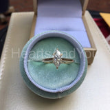 0.5ct Marquise Simulated Diamond Solitaire Engagement Ring 14k YellowGold Plated