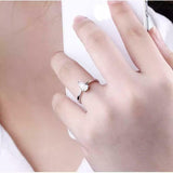 1.4ct Engagement Ring Pear Cut Diamond Solitaire Design 14k White Gold Finish