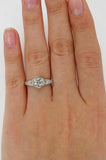 5Ct Round Cut Diamond Vintage Iced Solitaire Engagement Ring 14K Rose Gold Over