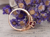 1ct Oval Cut Pink Ruby Engagement Ring Infinity Solitaire 14k Rose Gold Finish