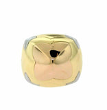 New Mens Unique Shape Designed Custom Multi Tone Ring 14k Yellow Gold Finish New