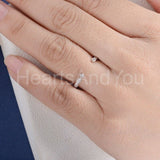 0.3ct Round Cut Moissanite Open Cuff Women Wedding Band 14k White Gold Plated