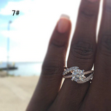 3Ct Round Cut VVS1/D Diamond Twist Swirl Engagement Ring 14K Rose Gold Finish